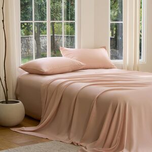 NWT DOZ Sijo Flat Sheet, 1 Top Sheet Only Blush King/Cali King